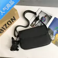 封后暗黑系日系小挎包复古男士休闲潮牌斜挎包韩版学生简约单肩帆布包斜挎包男