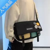 封后可放平板的包12.9寸ipad大容量单肩包男潮牌日系撞色百搭斜挎包女