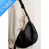 封后新品ins日系休闲街拍复古运动斜挎包 男女简约百搭软皮单肩托特包斜挎包男