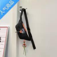 封后潮牌日系胸包男士ins简约单肩包腰包背包小挎包女帆布学生斜挎包单肩包男
