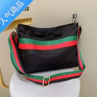 封后新款男士单肩尼龙帆布斜挎包男青年休闲牛津布横款大容量商务男包