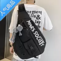 封后大容量男工装女斜挎包潮牌原宿机能大学生上课单肩包背包街头潮流单肩包男