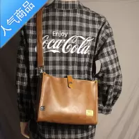 封后潮牌mk新款日韩青年街头单肩包复古优质皮质大容量休闲斜跨包挎包单肩包男