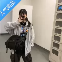 封后新款百搭大容量斜挎包原宿暗黑港风机能包男女工装包时尚单肩包潮单肩包男
