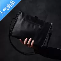 封后香港it全皮男士单肩包时尚商务型男大包夏季日韩ipad斜跨男包