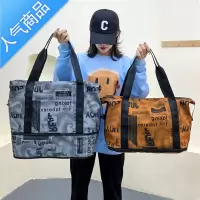 封后短途旅行包女手提大容量出差轻便折叠行李袋待产包游泳健身包男士