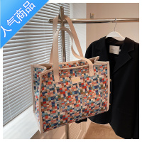 封后彩虹格托特包女大容量手提旅行包2022新款单肩出行健身包妈咪包潮旅行包男女