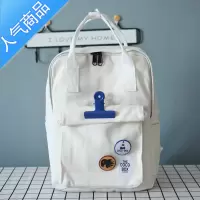 封后日系文艺托特手拿包学生上课单肩包斜挎包刺绣字母背包随身帆布袋手拿包男