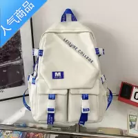 封后书包女高中大学生2022新款大容量情侣双肩背包潮流简约电脑旅行包旅行包男女