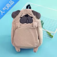 封后背包 日系狐狸小狗灯芯绒萌少女可爱双肩包卡通学生动物书包学生书包