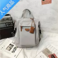 封后书包女韩版原宿ulzzang大学生背包高中古着感帆布百搭ins风双肩包学生书包