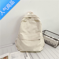 封后日系坠感书包女大学生原宿风初中生女生森系小众泫雅风帆布双肩包学生书包