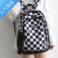 封后ins轻便大容量棋盘格双肩包女新款书包女大学生初中生背包女双肩学生书包