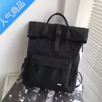 封后双肩包工装街拍潮牌高中学生个性高颜值书包男日系校园大容量背包学生书包