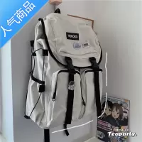 封后暗黑风双肩包女 ins风简约大容量电脑旅行背包男港风大学生书包潮