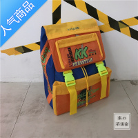 封后潮日系街头大容量旅行包撞色原宿港风双肩包男女情侣背包学生书包旅行包男女