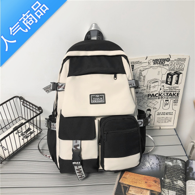 封后书包男初中生大学生高中学生背包女双肩包包配色2022年新款大容量学生书包
