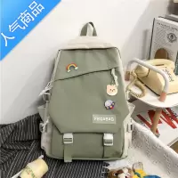 封后书包女ins韩版高中小学生初中生森系百搭背包大学生双肩包日系学生书包