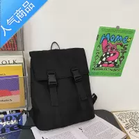 封后书包女大学生ins日系潮牌小众百搭背包男高中生大容量电脑双肩包学生书包