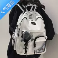 封后书包女大学生设计感小众潮酷大容量高中生初中生双肩包男潮牌背包学生书包