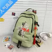 封后国潮书包男大学生潮酷中国风高中大容量休闲旅行电脑背包女双肩包学生书包