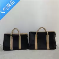 封后OK自制皮革尼龙拼接短途旅行袋电脑手提包收纳健身行李登机包男女手提包男