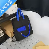 封后克莱因蓝双肩包女2022新款高中大学生小众设计感书包男大容量背包学生书包