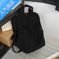 封后书包女韩版原宿ulzzang 学生背包古着感森系懒散风帆布百搭双肩包学生书包
