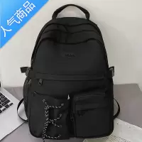 封后书包女大学生简约ins日系高中学生初中生男生2022大容量双肩包包学生书包
