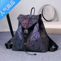 封后双肩包菱格形男女潮磨砂变色明星同款2022新款电脑旅行包几何背包旅行包男女