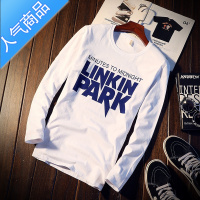 喻娄2022新款长袖男士T恤印花内搭打底衫潮流男装秋季卫衣上衣服