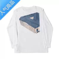 喻娄美式高街嘻哈大三角宽松打底上衣王一博同款男女字母休闲长袖T恤