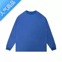 喻娄MT99 美式高街西海岸纯色长袖潮牌夏季复古情侣宽松潮流t恤男T恤
