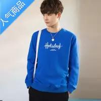 喻娄克莱因蓝圆领卫衣男 2022秋装新款青少年春秋季长袖T恤潮