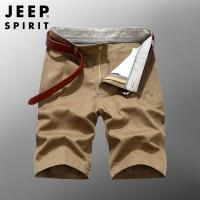 吉普工装短裤男薄款宽松五分休闲裤5分男士中裤棉直筒马裤219816