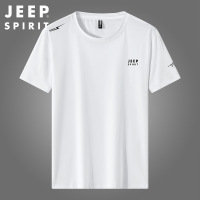 JEEP吉普2020夏季新款短袖圆领T恤男士户外休闲速干运动大码汗衫TS062