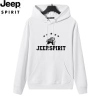 JEEP吉普卫衣男新款长袖套头连帽帽衫男士休闲上衣潮