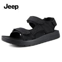 JEEP SPIRIT吉普凉鞋男2021新款夏季软底休闲运动防滑拖鞋户外男士沙滩鞋