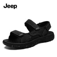 JEEP SPIRIT吉普运动凉鞋男夏季2021新款外穿休闲软底防汗男士沙滩凉拖鞋