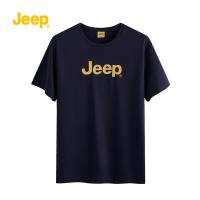 JEEP SPIRIT吉普短袖男2021新夏季新款男装潮牌高端圆领T恤男士薄款上衣