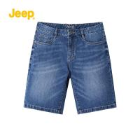 JEEP SPIRIT吉普牛仔裤男夏季薄款短裤2021年新款休闲中裤夏天纯棉五分裤