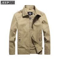 JEEP SPIRIT  吉普夹克男士春秋季纯棉休闲春装上衣服大码宽松工装外套男装