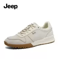 JEEP SPIRIT 吉普男鞋夏季透气户外防滑跑步男士运动鞋秋季真皮休闲鞋子男