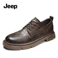 JEEP SPIRIT 吉普秋季男鞋2021年新款潮流商务正装英伦风夏季男士休闲皮鞋