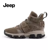 JEEP SPIRIT 吉普马丁靴男潮春秋款中帮商务增高靴子男士休闲工装靴子