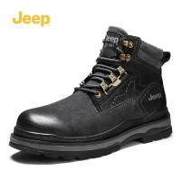 JEEP SPIRIT吉普马丁男靴子冬季新款高帮男鞋韩版雪地英伦风中帮工装鞋