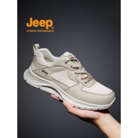 jeep男鞋2022新款夏季透气轻便网面运动鞋男休闲登山旅游爸爸鞋子