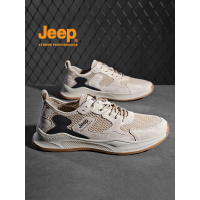 jeep男鞋春夏透气防臭网眼镂空网面鞋轻便户外休闲运动鞋子男低帮