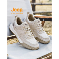 jeep夏季男鞋网面透气新款平底运动休闲鞋品牌正品鞋子男潮鞋百搭