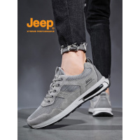 jeep男鞋夏季透气薄款防臭运动鞋男网面轻便跑步鞋休闲旅游爸爸鞋